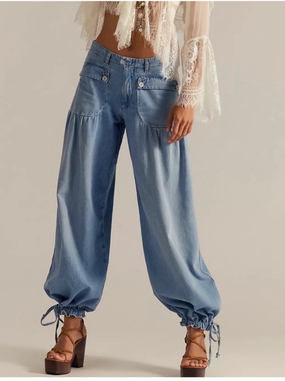 Free People Lotus Balloon Jeans